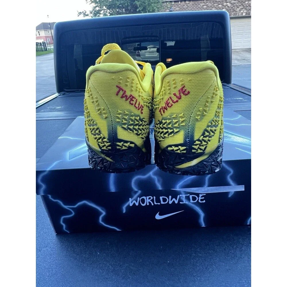 Nike Ja 3 'Let Me Be Ja' Yellow/University Red Shoes Men's size 12.5, HF2793-702
